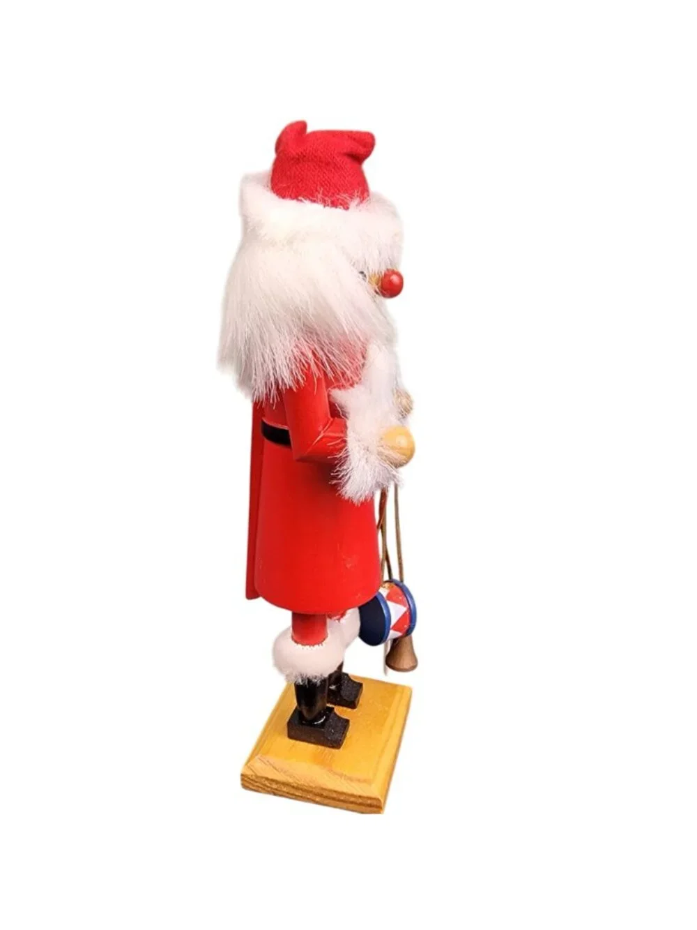 Vintage Santa Nutcracker Small 7 Inch Wood Toy Christmas Tree Home Decor Holiday
